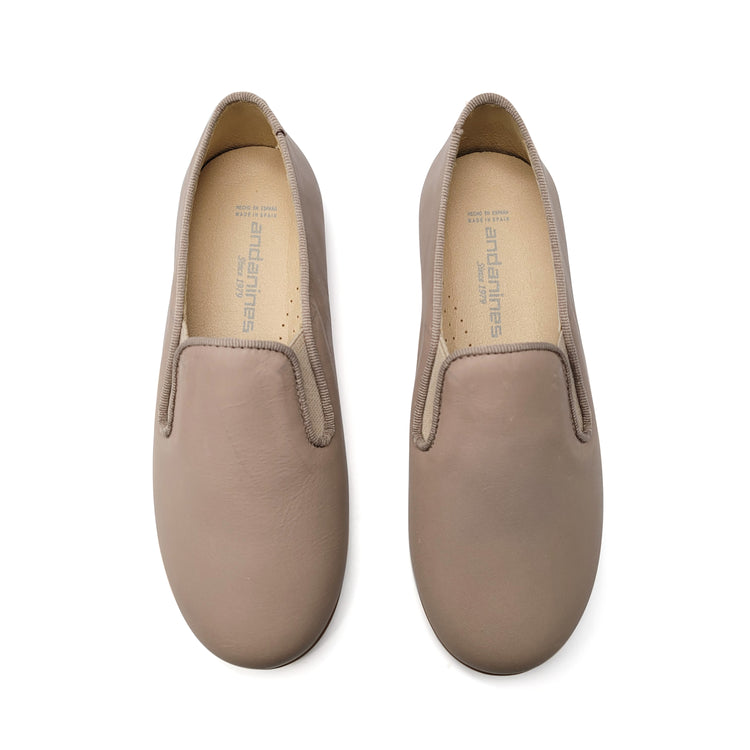 Andanines Taupe Matte Smoking Shoe 182447