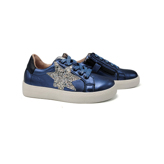 Acebos Navy Star Lace Up Sneaker 5461