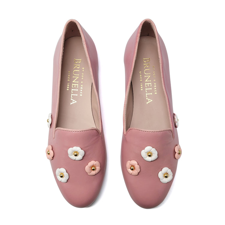 Brunella Sleeper1 Pink Flowers Slip On