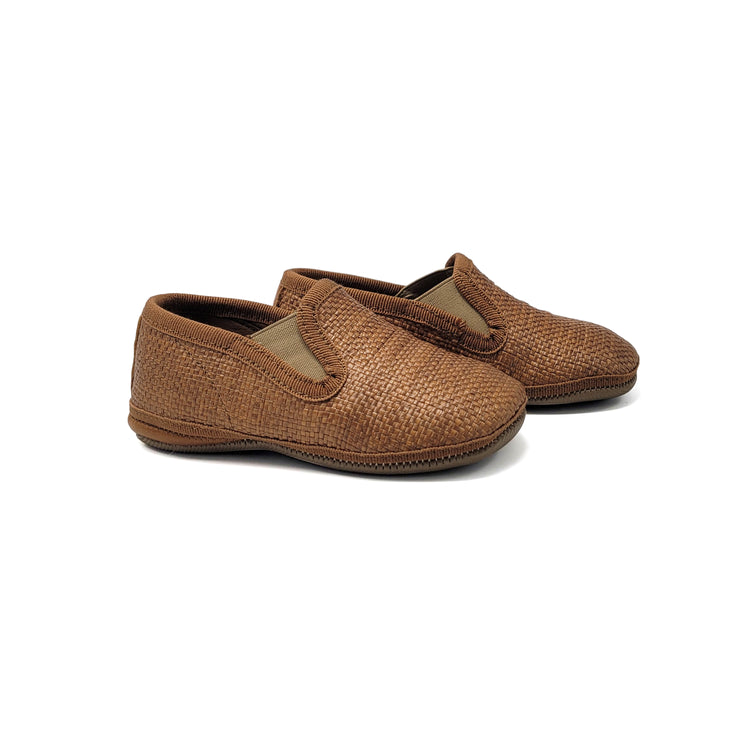 Pepe Brown Basket Soft Sole Smoking Shoe 280