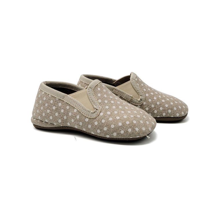 Pepe Canvas Polka Dot Soft Sole Smoking Shoe 280