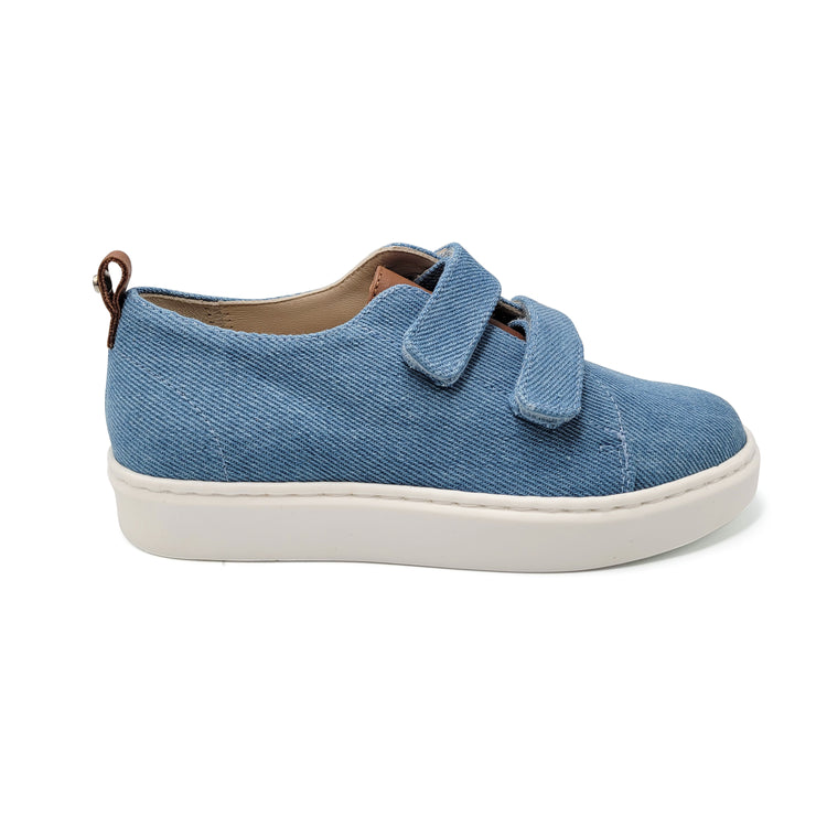 Manuela De Juan Sky Blue Jeans Velcro Sneaker S3115