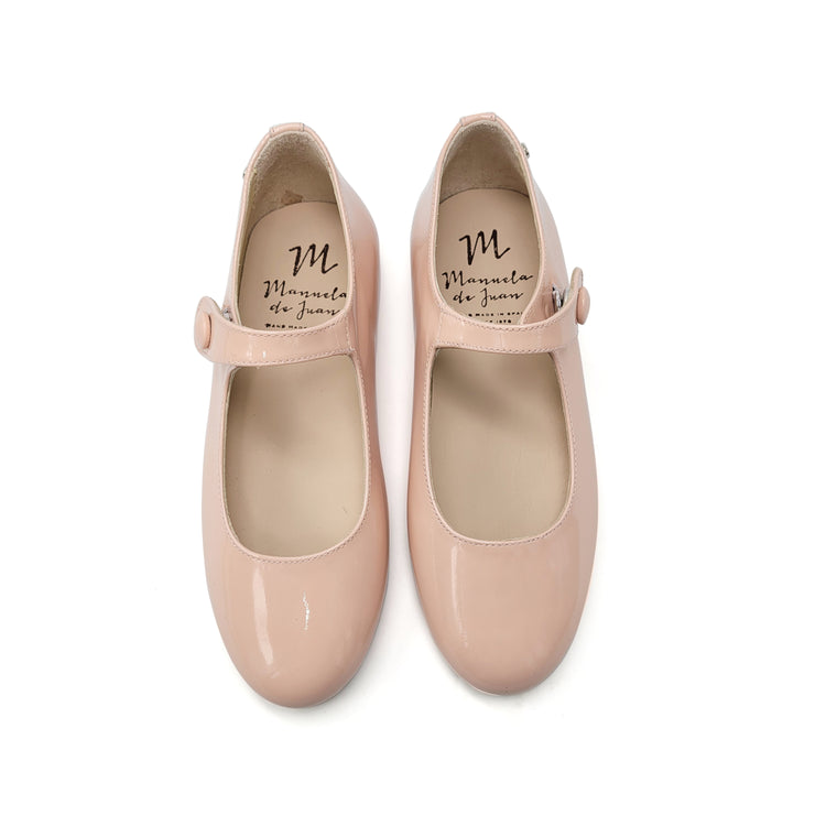 Manuela De Juan Light Pink Patent Mary Jane S2970