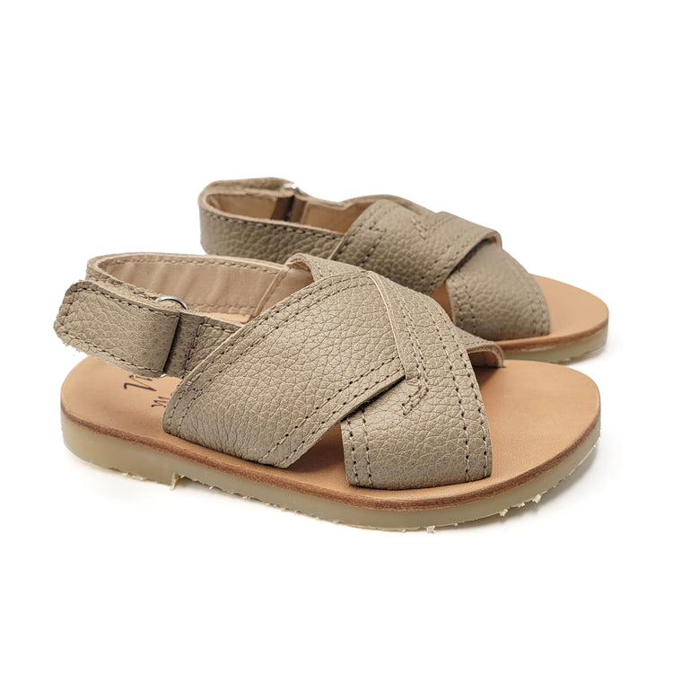 Manuela De Juan Taupe Sandal S2149