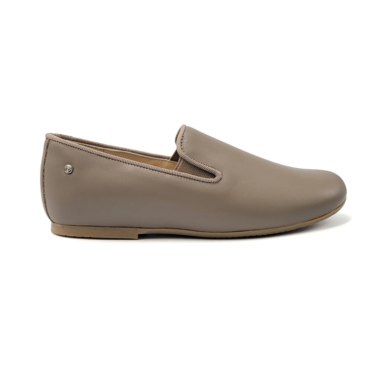 Manuela De Juan Stone Taupe Smoking Shoe S2488