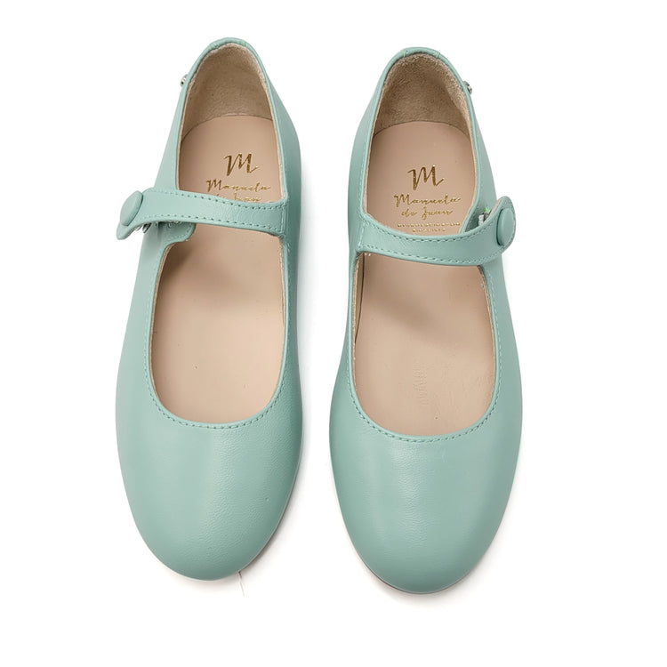 Manuela De Juan Aqua (Mint) Nappa Mary Jane S2970