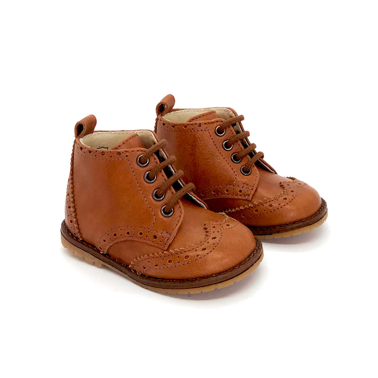 The Eugens Alexis Luggage Wingtip Lace up Bootie