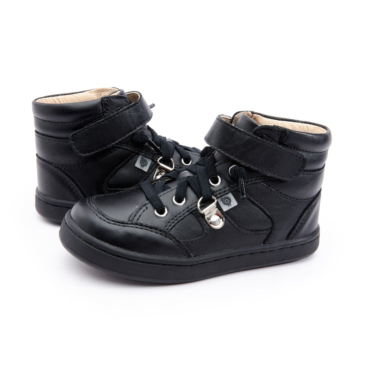 Oldsoles Black No Tie Hi Top 6110