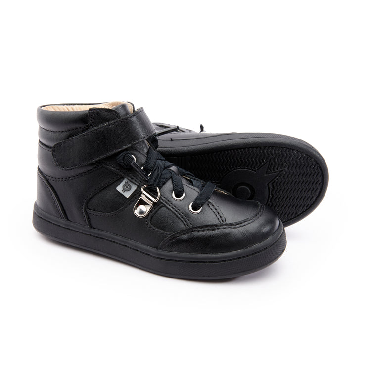 Oldsoles Black No Tie Hi Top 6110