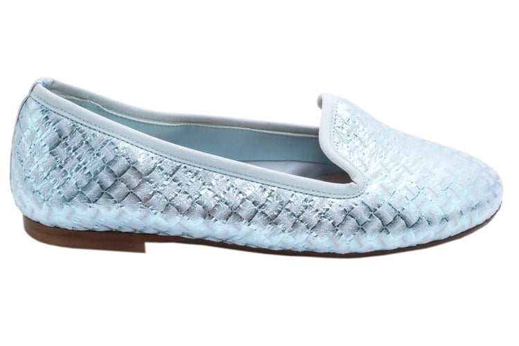 Papanatas Light Blue Crocodile Print Slip On 6721W. ** Final Sale