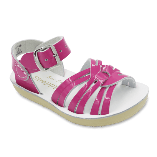 Salt Water Strappy Shiny Fuchsia Sandal