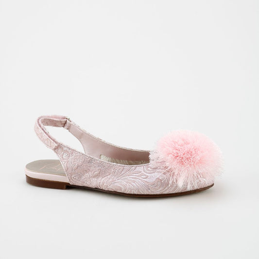 Papanatas Pink Pom Pom Sling Back 8214Y