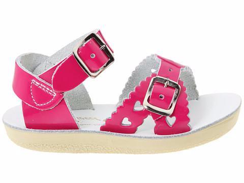 Salt Water Shiny Fuchsia Sweetheart Sandal