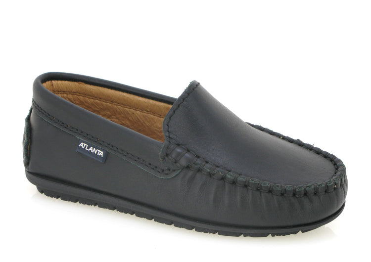 Atlanta Mocassin Black Leather Loafer 18379