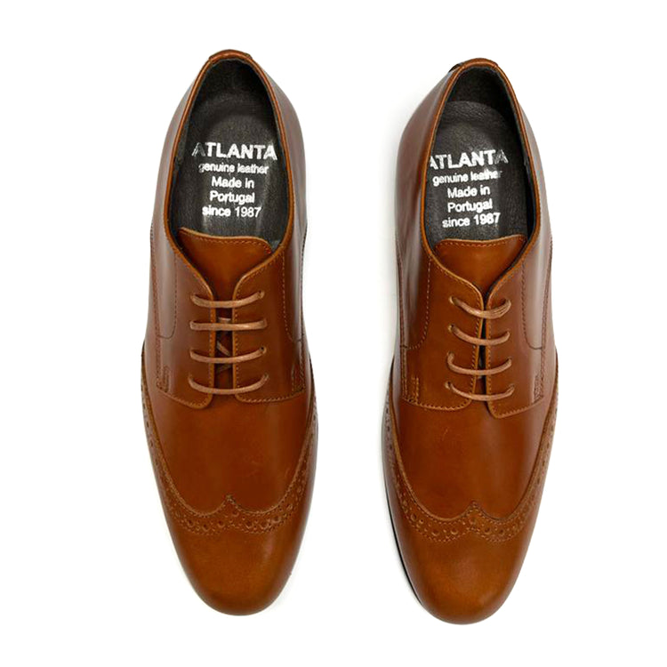 Atlanta Mocassin Camel Sierra Lace Wingtip Oxford 379