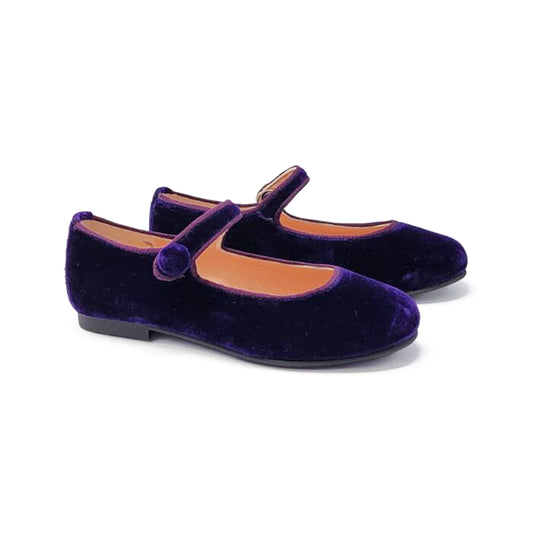 Ruth Secret Purple Velvet Mary Jane 1004