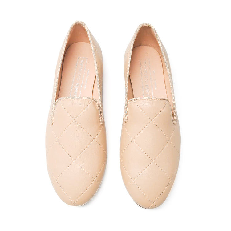 Maria Catalan Nude Quilt Slip On 505716