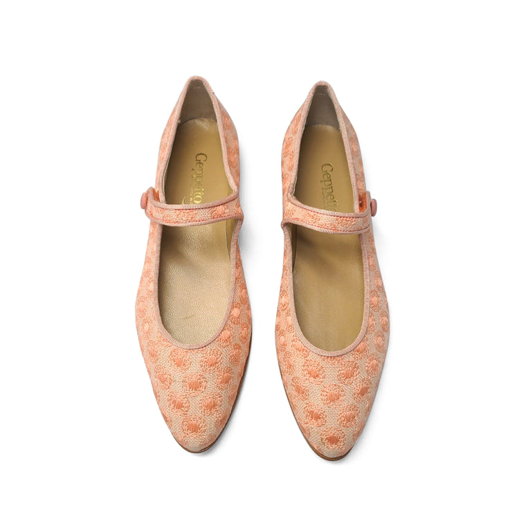 Geppettos Pink Polka Dot Pointy Mary Jane 137055