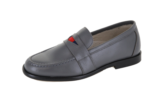 Hoo Grey Ribbon Loafer 2181