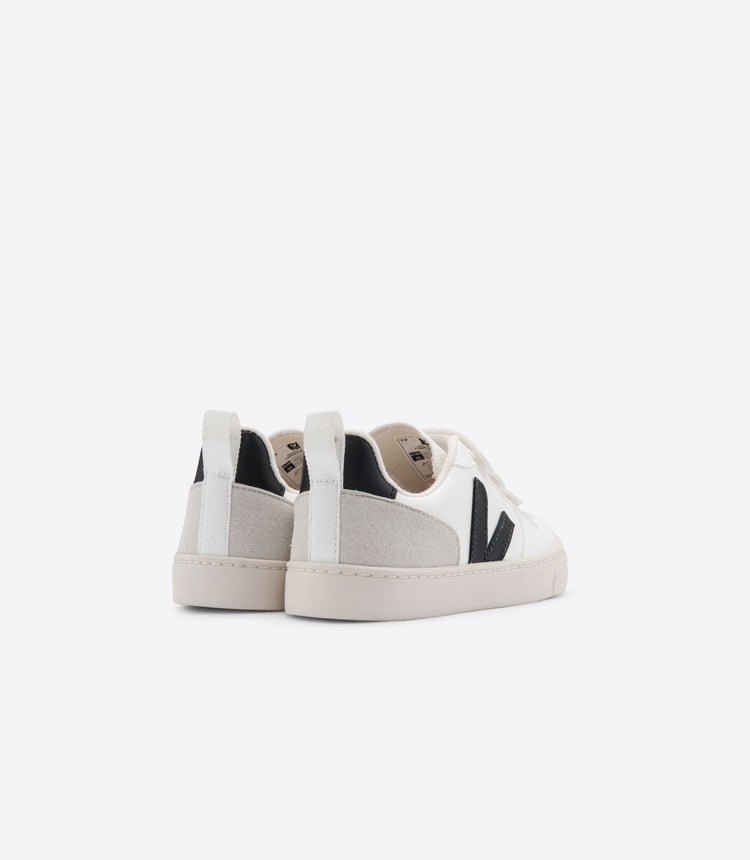 Veja White Black Three Strap Velcro Sneaker 2565