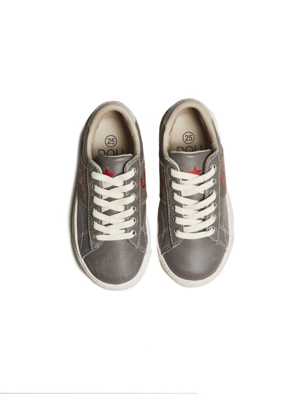 Dou Uod Grey/beige Velcro Sneaker