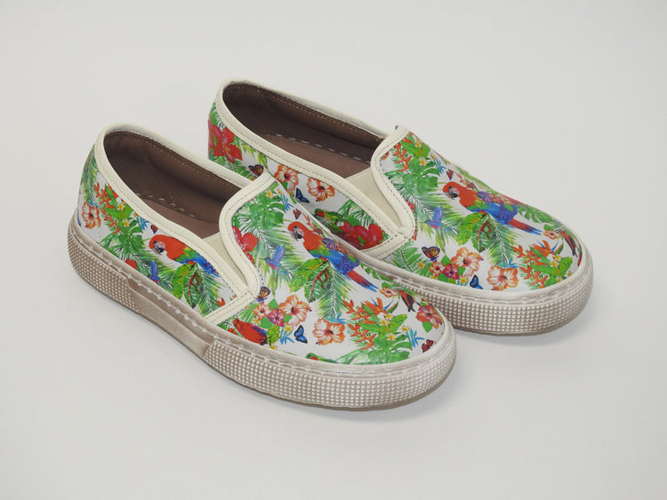 Pepe' Parrot Jungle Slip On Sneaker 775