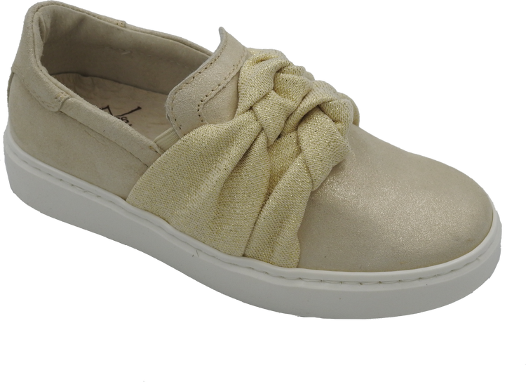 Shoe B 76 Gold Knot Slip on Sneaker 1203