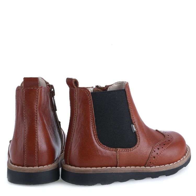 Emel Cognac Wingtip Bootie E2732