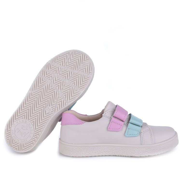 EMEL White Pastel Velcro Sneaker E2740