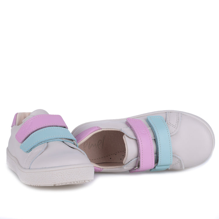 EMEL White Pastel Velcro Sneaker E2740