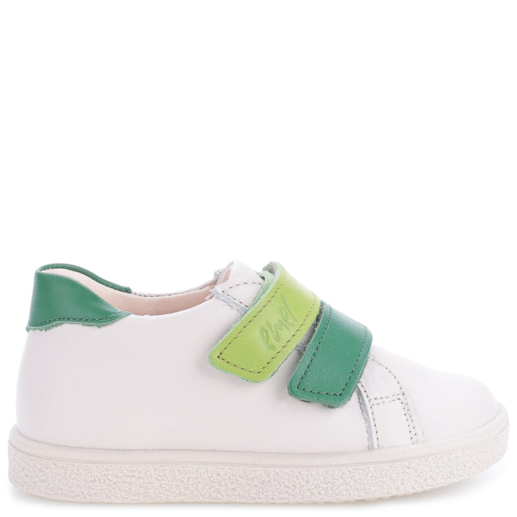 EMEL White & Green White Velcro Sneaker E2740