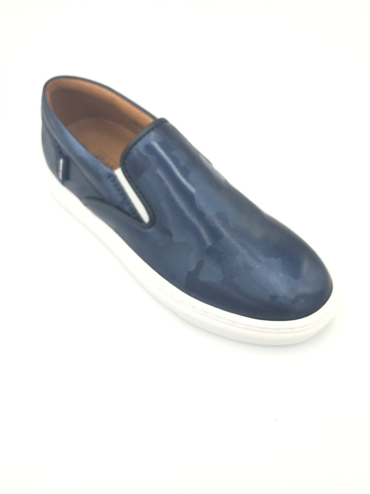 Atlanta Blue Camo Slip On Sneaker B830