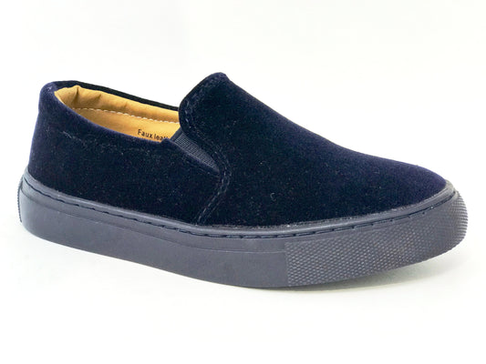 Henry Ferrera Navy Velvet Slip on Sneaker K Tamar