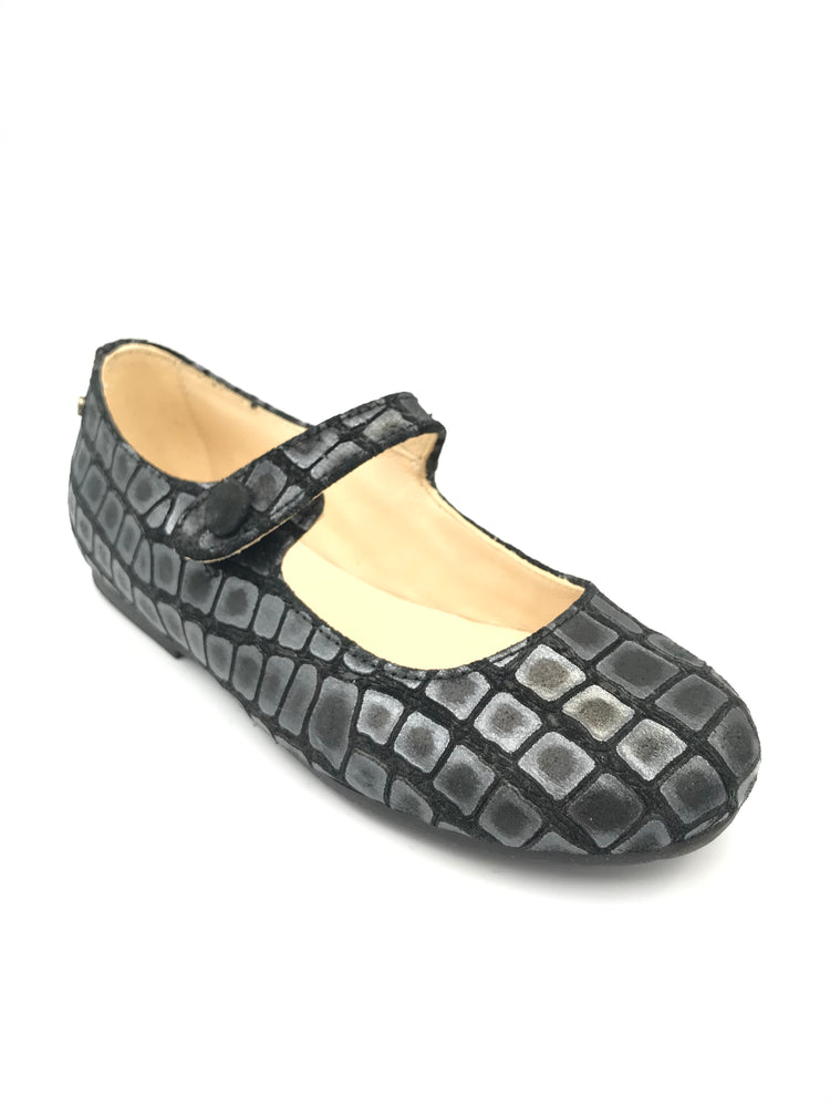 Manuela De Juan Black Crocodile Mary Jane S2108