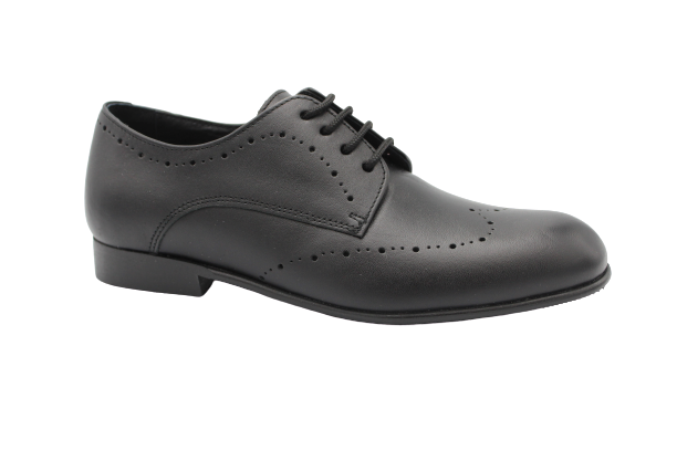 Andanines Black Leather Laced Oxford 152856