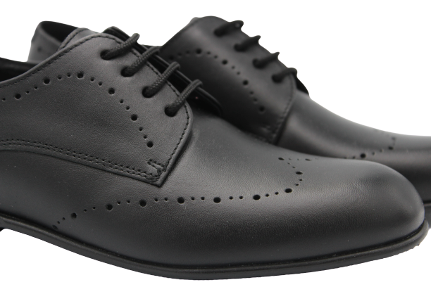 Andanines Black Leather Laced Oxford 152856