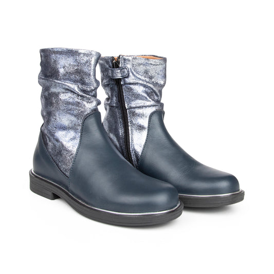 Shoe B 76 Navy Silver Boot B2000