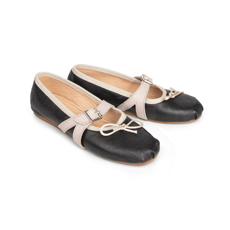 Dou Uod Black Ballet Slip On