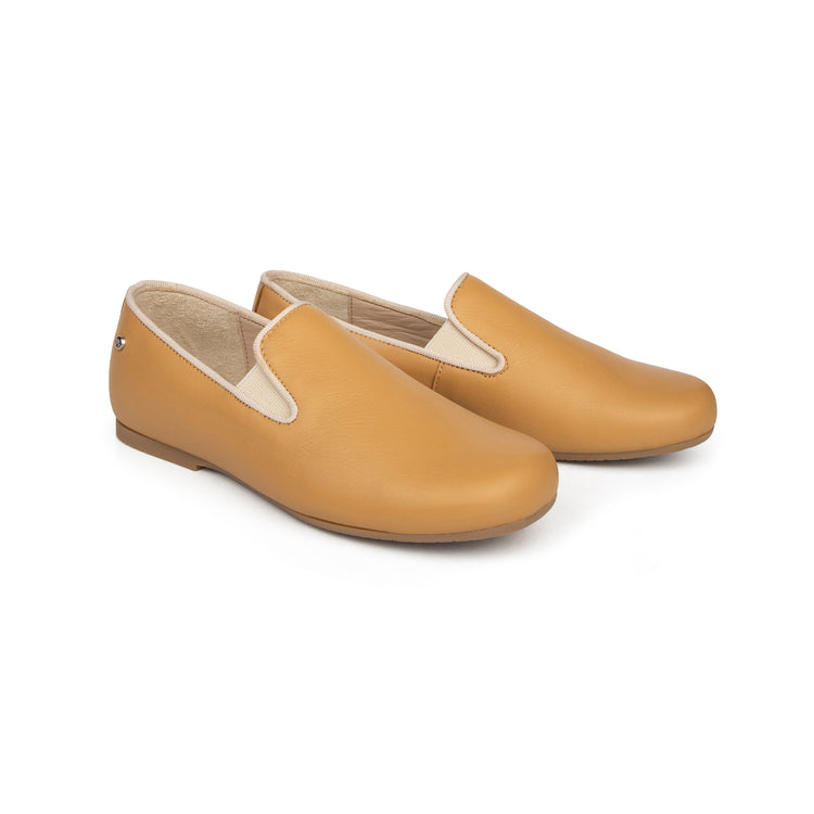 Manuela De Juan Caramel Smoking Slip On S2488-21