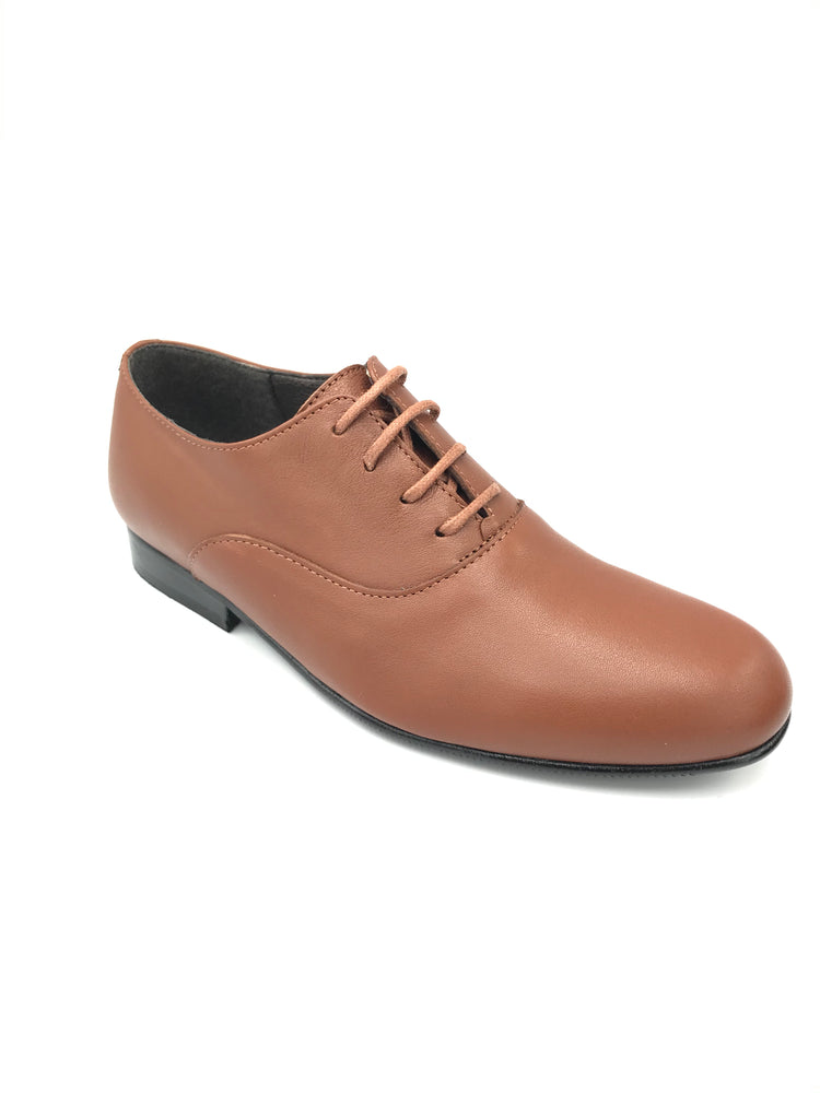 Atlanta Mocassin Brown Leather Lace Up Dress Shoe 14331