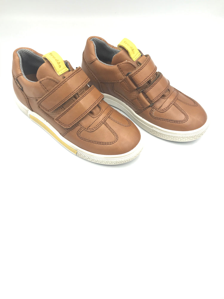 Froddo Brown Leather Double Velcro Sneaker G3130145