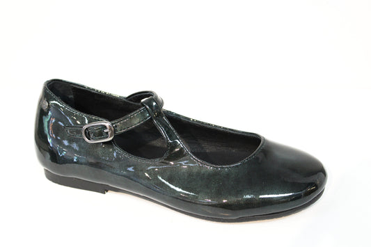 Manuela De Juan Hunter Green Patent Leather Mary Jane S2717