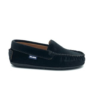 Atlanta Mocassin Black Velvet 15936