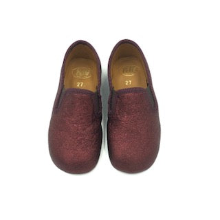 Pepe' Bordeaux Metallic Slipper 280