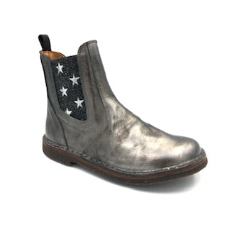 Pepe' Old Metal Star Side Zipper Boot 2038