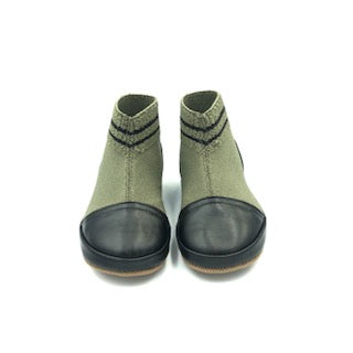 Pepe' Olive Black Sock Bootie 226