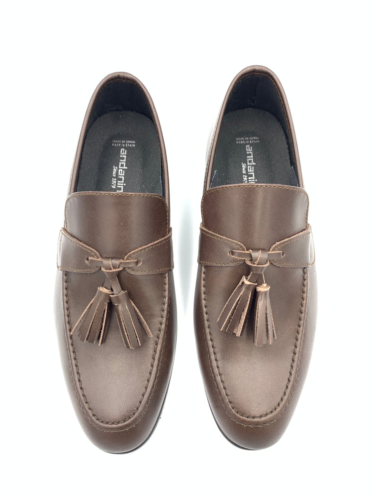 Andanines Dark Brown Tassel Dress Shoe 78950