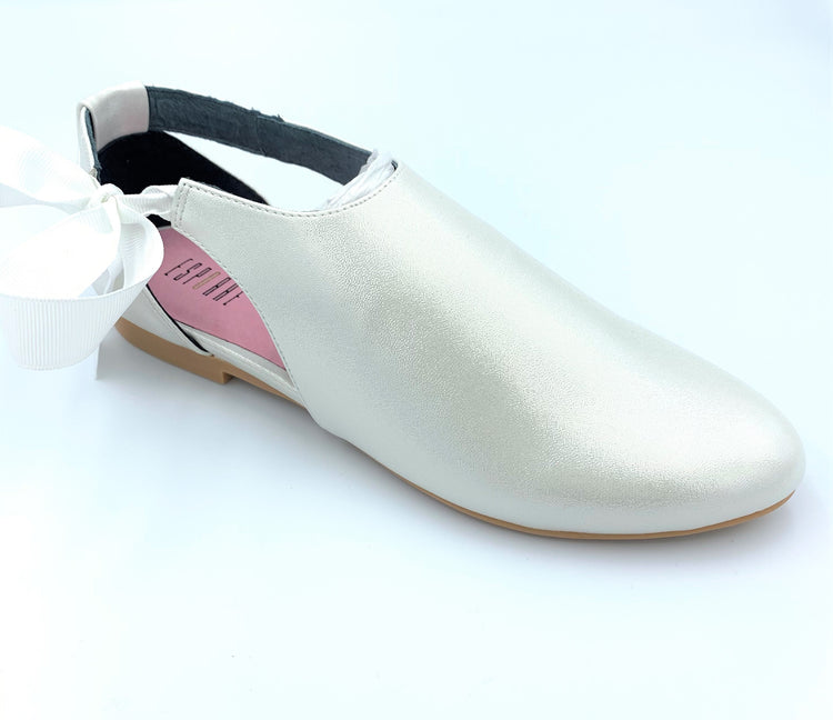 Esporre White Metallic Dress Shoe GS527