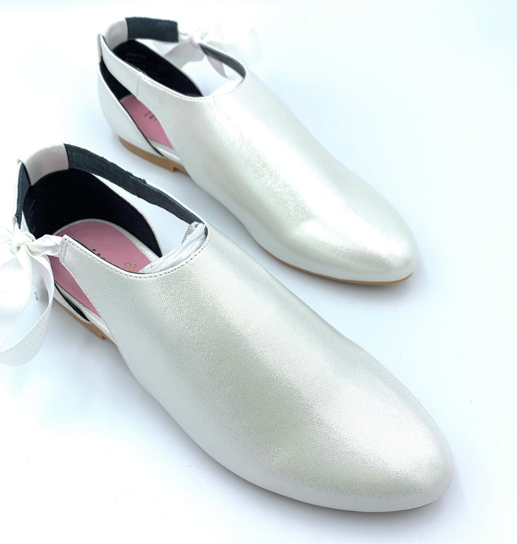 Esporre White Metallic Dress Shoe GS527