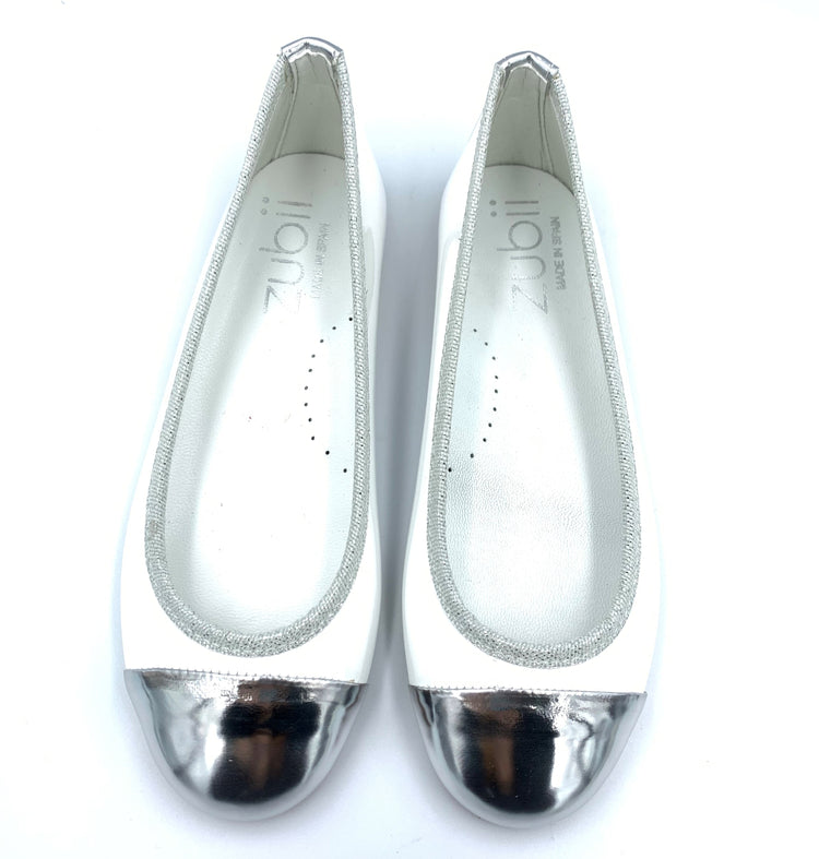 Zubii White Silver Slip On 705